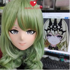(GLA026)Customize Character'! Female/Girl Resin Full/Half Head With Lock Anime Cosplay Japanese Animego Kigurumi Mask